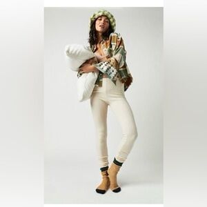 FREE PEOPLE Intimately Always Cozy Leggings Ivory